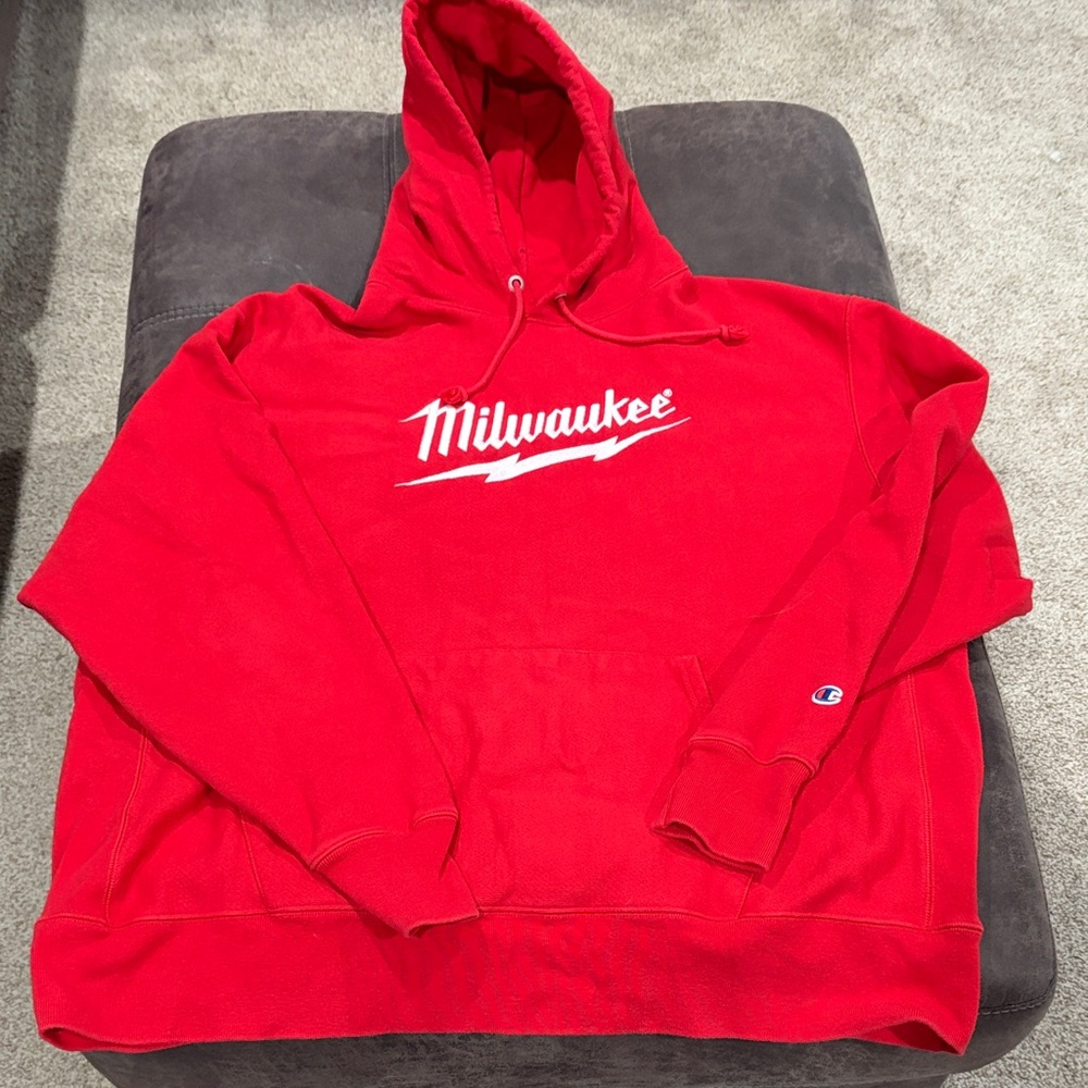 Milwaukee Tools - Champion  Hoodie Sweatshirt.